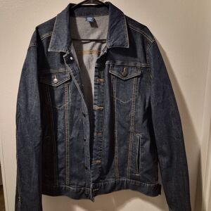 George Dark Blue Denim Trucker Jacket